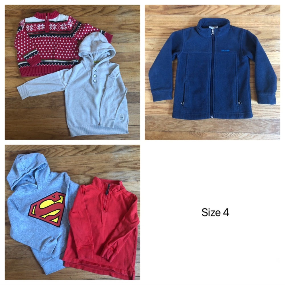 Boy’s size 4 sweater sweatshirt lot